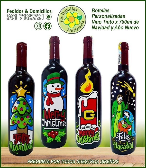 Botellas Personalizadas Vino / $90.000