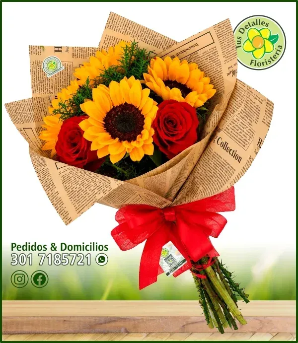 Ram. # 12 / 4 Girasoles 4 Rosas / $90.000