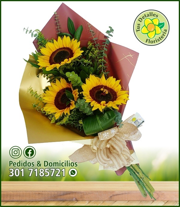Ramillete #15 / 3 Girasoles / $50.000