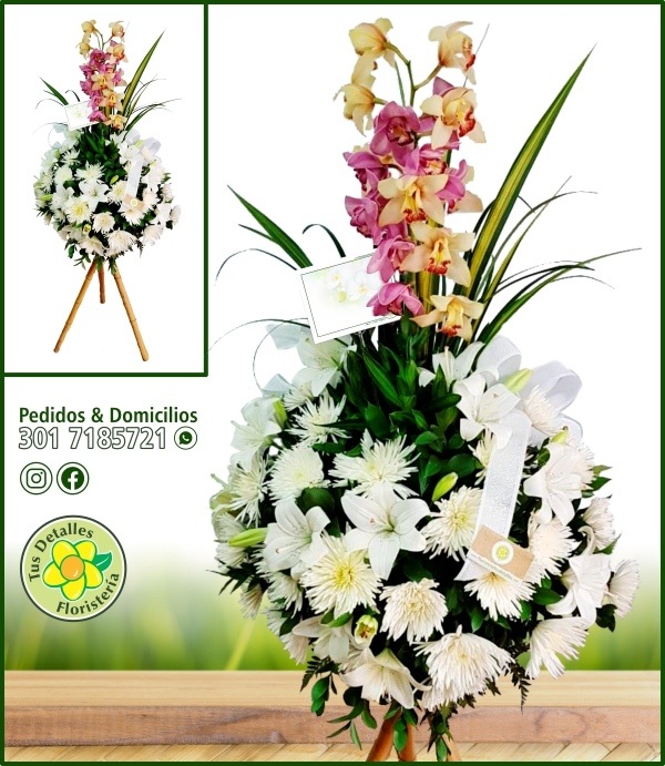 Ramo Base Bambú Condolencias / $435.000