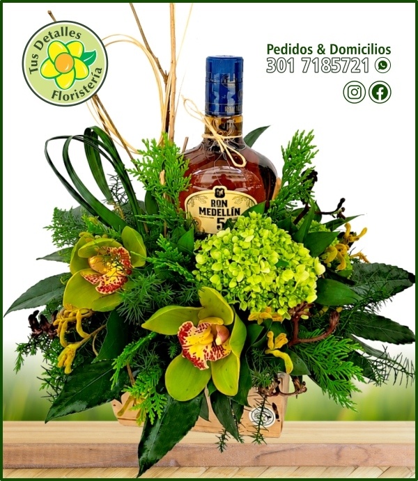 Ramo Botella de Ron 375 ml / $120.000