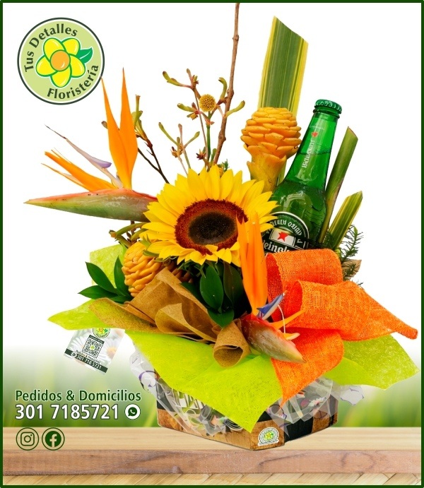 1 Heineken 330 ml Decorada - $60.000