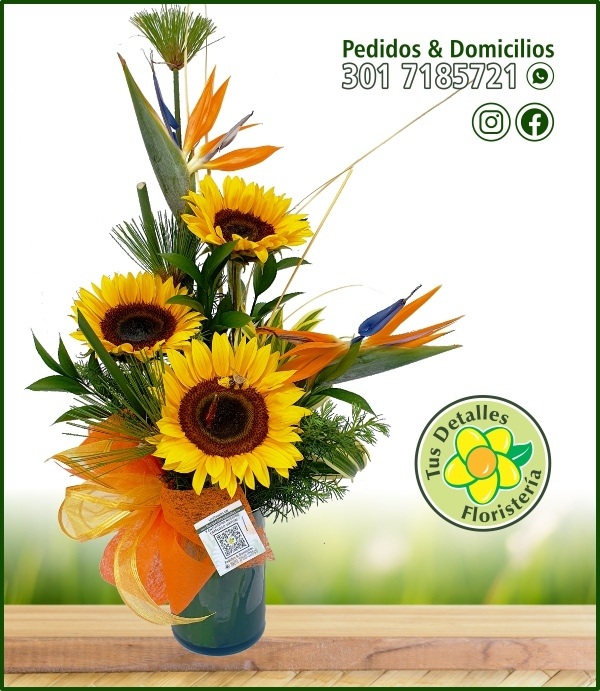 Cilindro # 08 - 3 Girasoles 2 Aves / $95.000