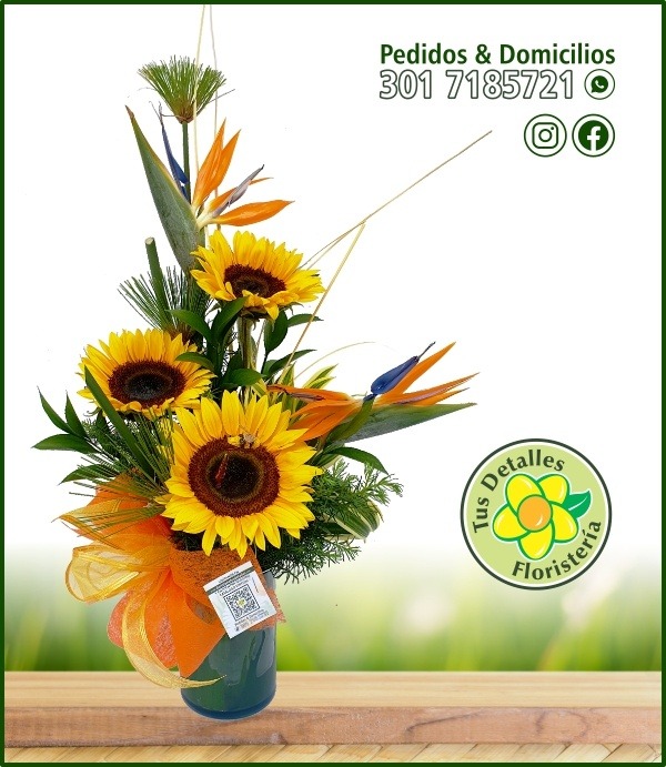 Cilindro # 07 - 3 Girasoles 2 Aves / $85.000