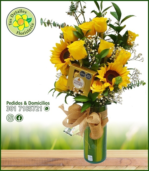 Cilindro #02 - 10Rosas 2Girasoles/140.000