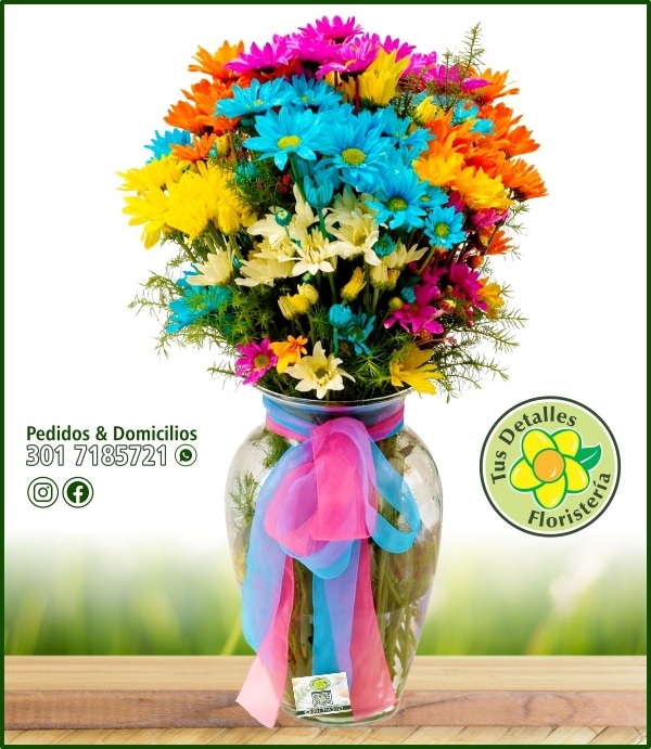 Florero # 01 - 5 Paq. Margaritas / $126.000