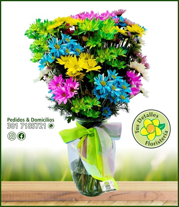 Florero # 01 - 5 Paq. Margaritas / $90.000