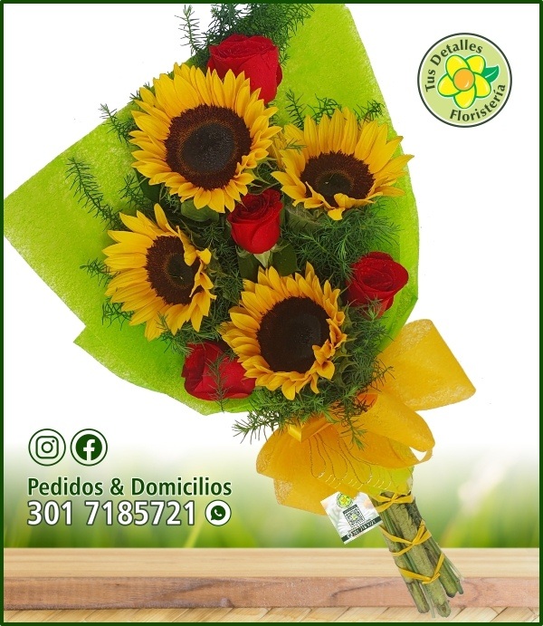 Ram. # 12 / 4 Girasoles 4 Rosas / $85.000