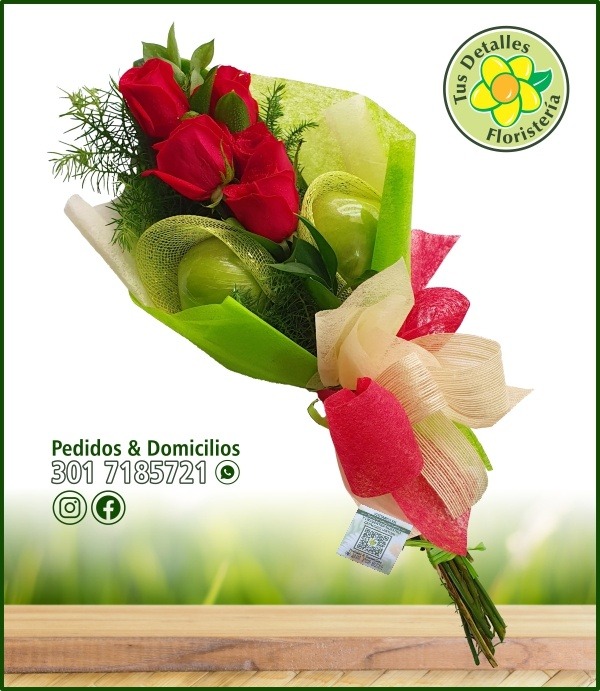 Ram. # 34 / 5 Rosas 2 Manzanas / $63.000