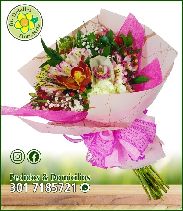 R.#48/ Flor Variada 5 Orquídeas / $115.000