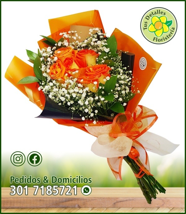 Ram.#29 / 5 Rosas Papel Koreano / $50.000