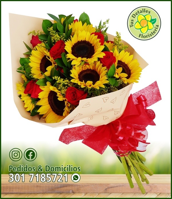 Ram.#02/ 12 Rosas 12 Girasoles / $180.000