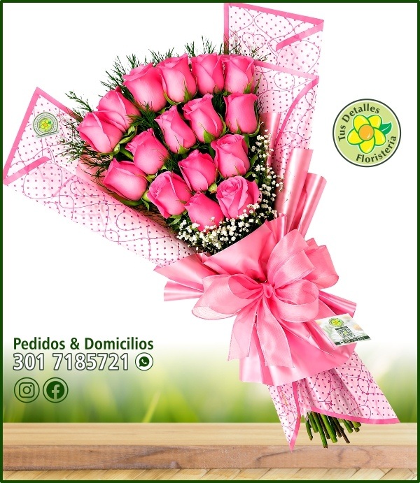 Ramillete # 07 / 16 Rosas / $124.000