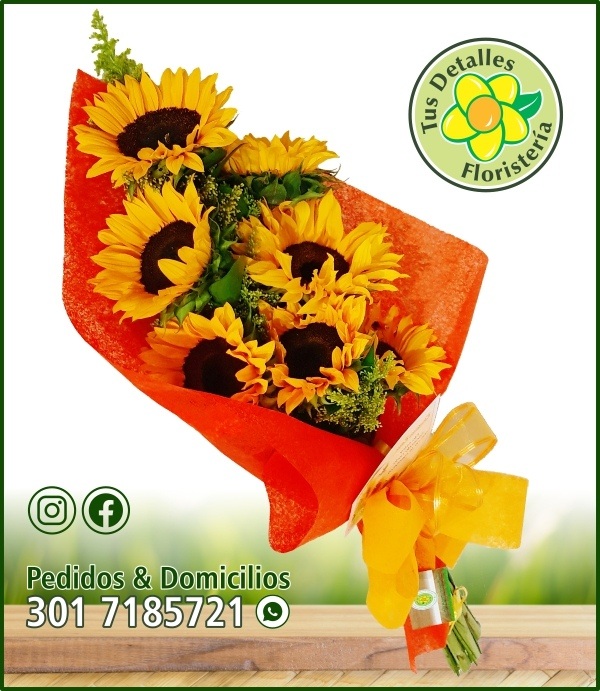 Ramillete 7 Girasoles / $70.000