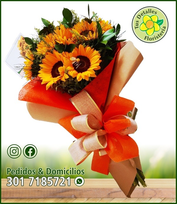 Ramillete 7 Girasoles / $85.000