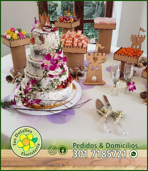 Matrimonio - Decoración Torta